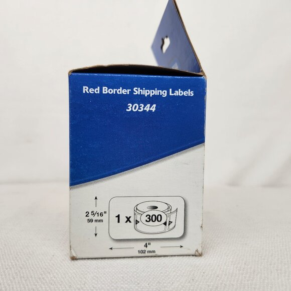 Dymo - 30344 Red-framed Shipping Labels 300 Count - Picture 4 of 5